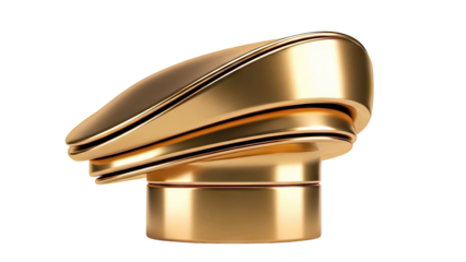 Abstract Golden Sculpture