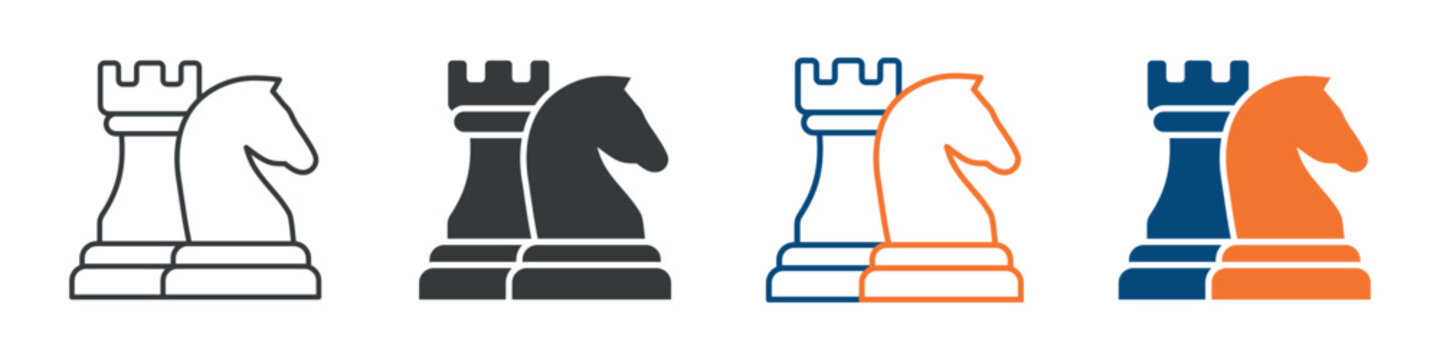 Strategy Icon Set Multiple Style Collection 