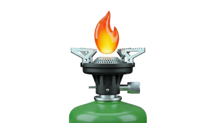 Portable Camping Stove with Flame