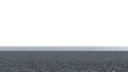 Dark gray asphalt road with a clear white line, ideal for urban landscapes and cityscapes