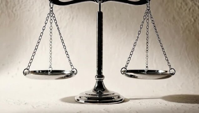 Scales of Justice Symbolizing Balance and Fairness.
