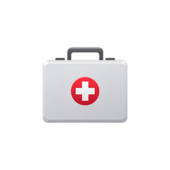 Obraz premium First aid kit icon on transparent background
