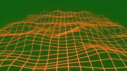 abstract background with green lines with green screen background