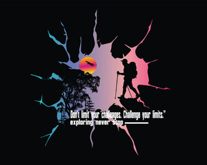 Inspirational Trek Don't Limit Your Challenges