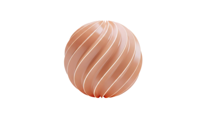 Abstract Swirling Orb with Light Edges