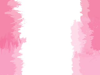 Pink abstract brush strokes isolated on transparent background