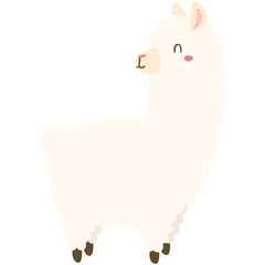 Smiling alpaca