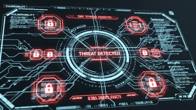 Cyber Security Threat Detection Display