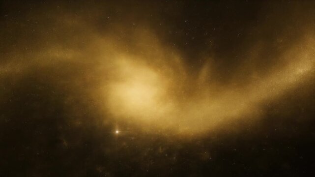 Animated spiral galaxy with glowing gas clouds and stars in vast space highlighting cosmic patterns and celestial beauty
