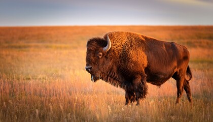 These Impressive American Bison Wander The Plains Of The Kansas Maxwell Prairie Preserve