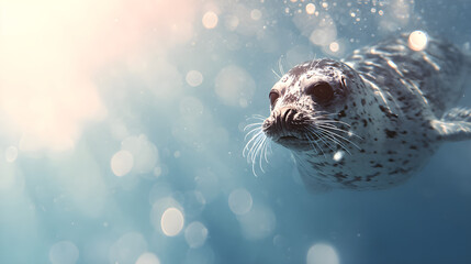Seal Swimming in Ocean