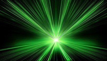 Green Laser Light Show Burst