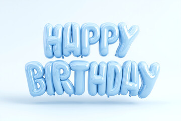 Fototapeta premium happy birthday letters balloon