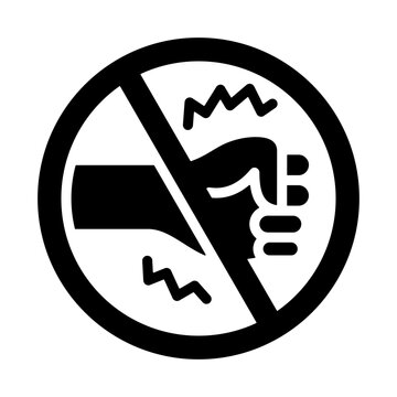 Harassment Policy Icon - Solid Black