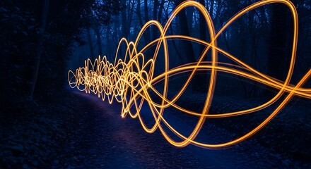 Abstract Light Painting - Capturing Movement and Energy in the Dark.