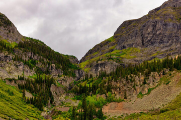 Obraz premium mountain landscape with cloudy sky