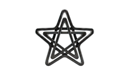 Interlocking Black Stars