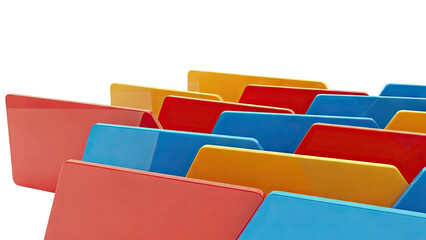 Colorful Folder Tabs Array