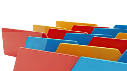 Colorful Folder Tabs Array