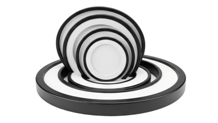Concentric Black and White Rings