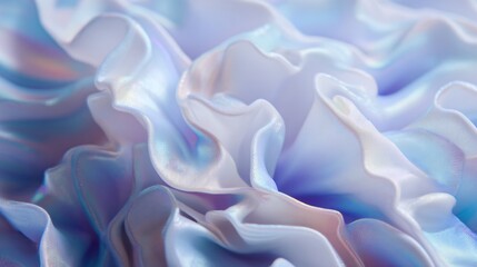 Obraz premium macro close up of squishy cloud texture, silky smooth surface, pastel holographic tones, extreme detail