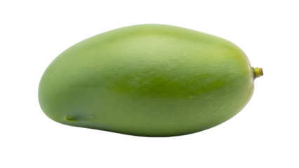 Green mango isolated on transparent background