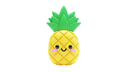 Cute Kawaii Pineapple Character