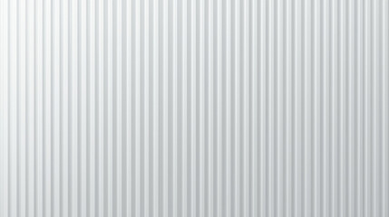 Fototapeta premium A minimalist white panel features evenly spaced vertical translucent stripes, creating a soft ribbed texture with subtle gray shadows for a 3D embossed look. The glossy, frosted surface showcases smoo