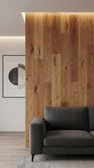 Vertical wood texture planks for a modern and stylish wall decor idea