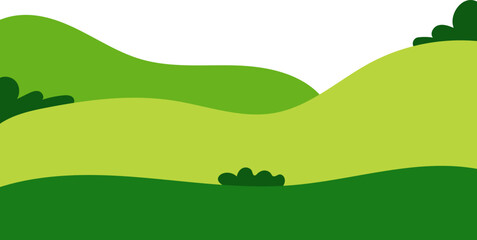 Fototapeta premium Hills Illustration
