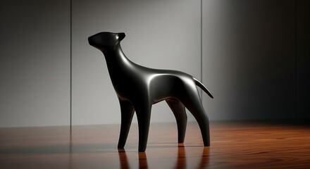 black cat on a wooden background