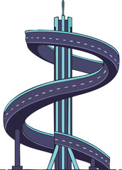 Spiral Road Infrastructure Design