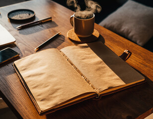 Relaxed Weekend Desk Moment