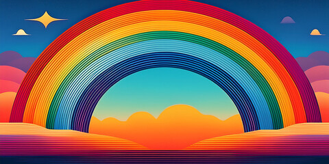 [Light Effects Icons] Abstract Color Arc 抽象的なカラーアーク (vivid)