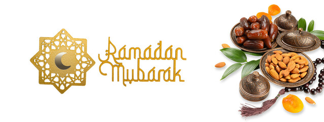 Festive display of dates and nuts for Ramadan celebration © Atlas