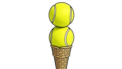 ice cream cone isolated