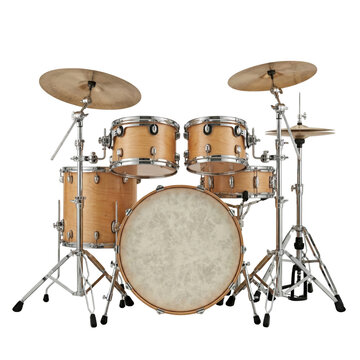 Professional wooden drum kit musical instrument