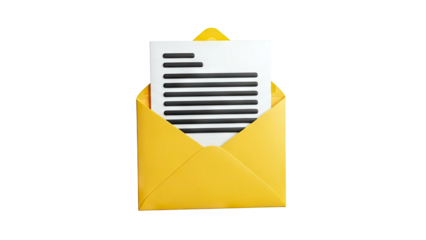 Yellow Envelope with Document