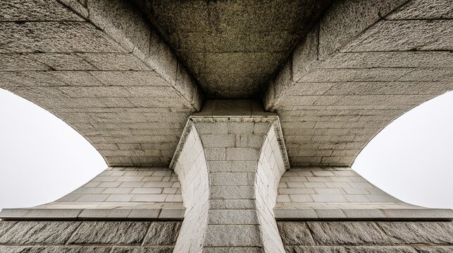 keystone. The central keystone of a stone arch bridge, detailed stone texture. real-estate listings, architecture portfolios, designed for architectural facade and classical detail presentations.