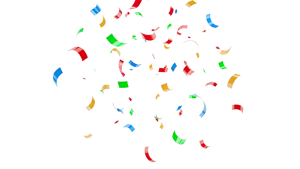 Colorful Confetti Falling