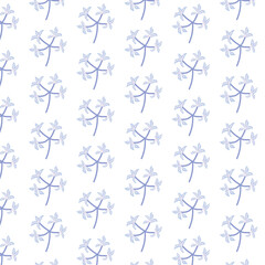 Flower seamless pattern, beauty floral decoration for background and wallpaper
