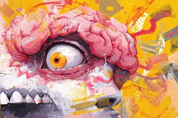 The amygdala becoming hyperactive, increasing anxiety and fear responses.