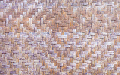 Bamboo weave texture background pattern.