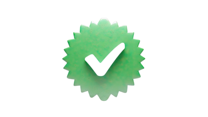 Green Verified Badge with Checkmark