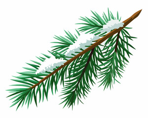 Highly Realistic Pinecone on Pine Tree Branch &ndash; 8K Photorealistic Winter Botanical Illustration