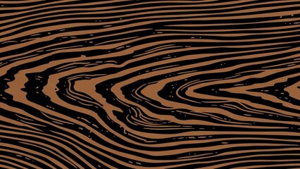 Fototapeta premium Zebra pattern texture with black stripes on brown background.