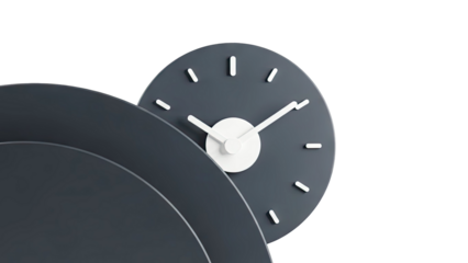 Modern Wall Clock with Abstract Design