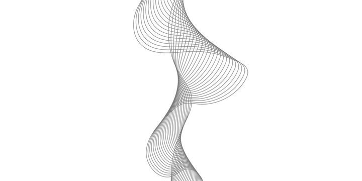 Abstract white vector background featuring blue 3d ball elements and guilloche wave lines in a motion curve design for business wallpaper decoration