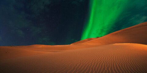 beautiful view of the desert in the evening