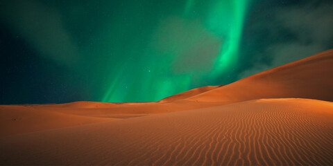 beautiful view of the desert in the evening